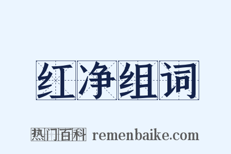 红净组词是什么意思的图片
